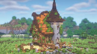 Minecraft How To Build A Medieval Tower House Tutorial