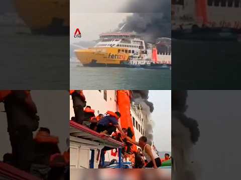Indonesia ferry catches fire, passengers evacuated