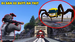 GTA 5 Xe Buýt Ăn Thịt Quái Vật Kỳ Lạ Có 8 Cái Chân Nhện Được Kết Hợp Từ Xe Lửa CHOO CHOO CHARLES screenshot 4