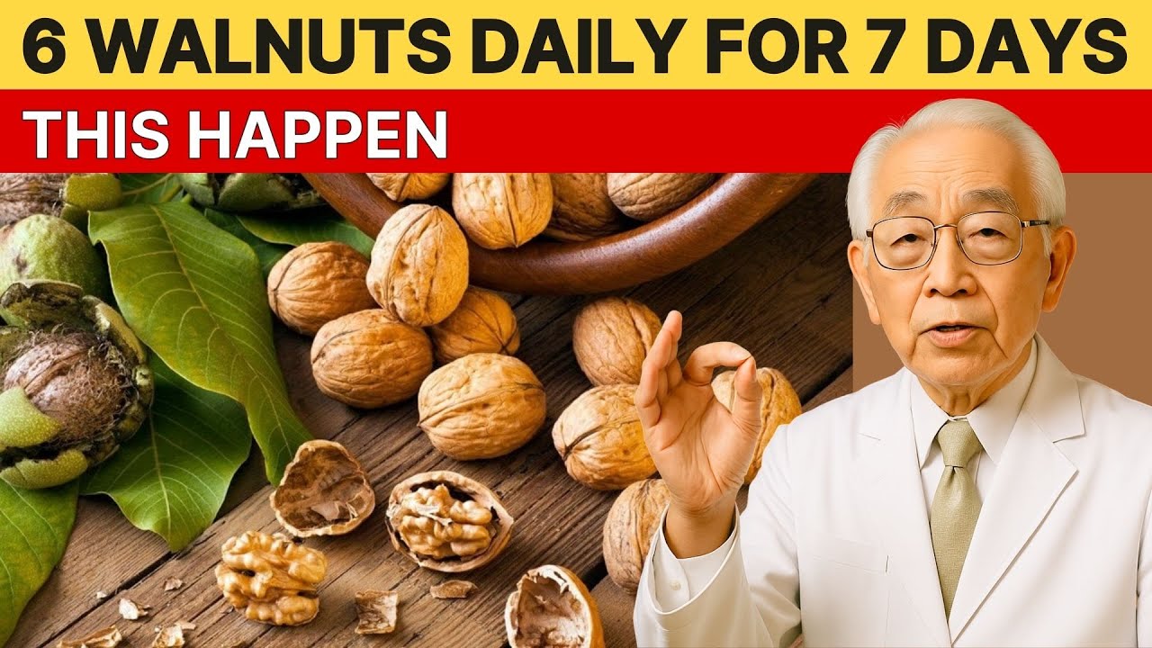 Japan’s Oldest Doctor: Eat 6 WALNUTS Daily for 7 Days & This Happens