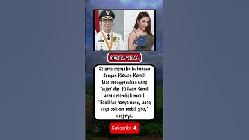 Alasan Lisa Mariana Mau Begituan Dengan Ridwan Kamil‼️#ridwankamil #lisamariana #beritaviral #artis
