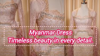 Soft Pink Elegance ✨ Luxury Myanmar Fashion Design screenshot 1