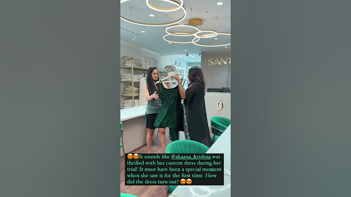 💚It sounds like @ahaana_krishna was thrilled with her custom dress during her trial #trending #dress