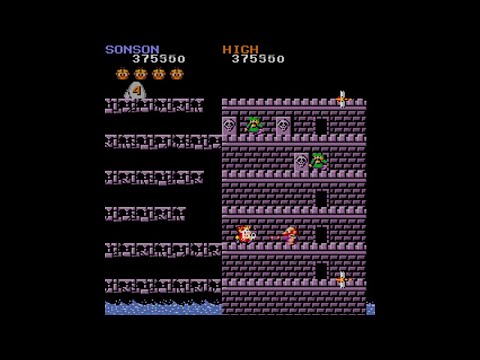 Son Son Arcade Longplay 1984 Capcom Japan 