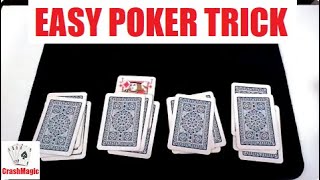 The Quick and Easy Poker Card Trick Performance and Tutorial