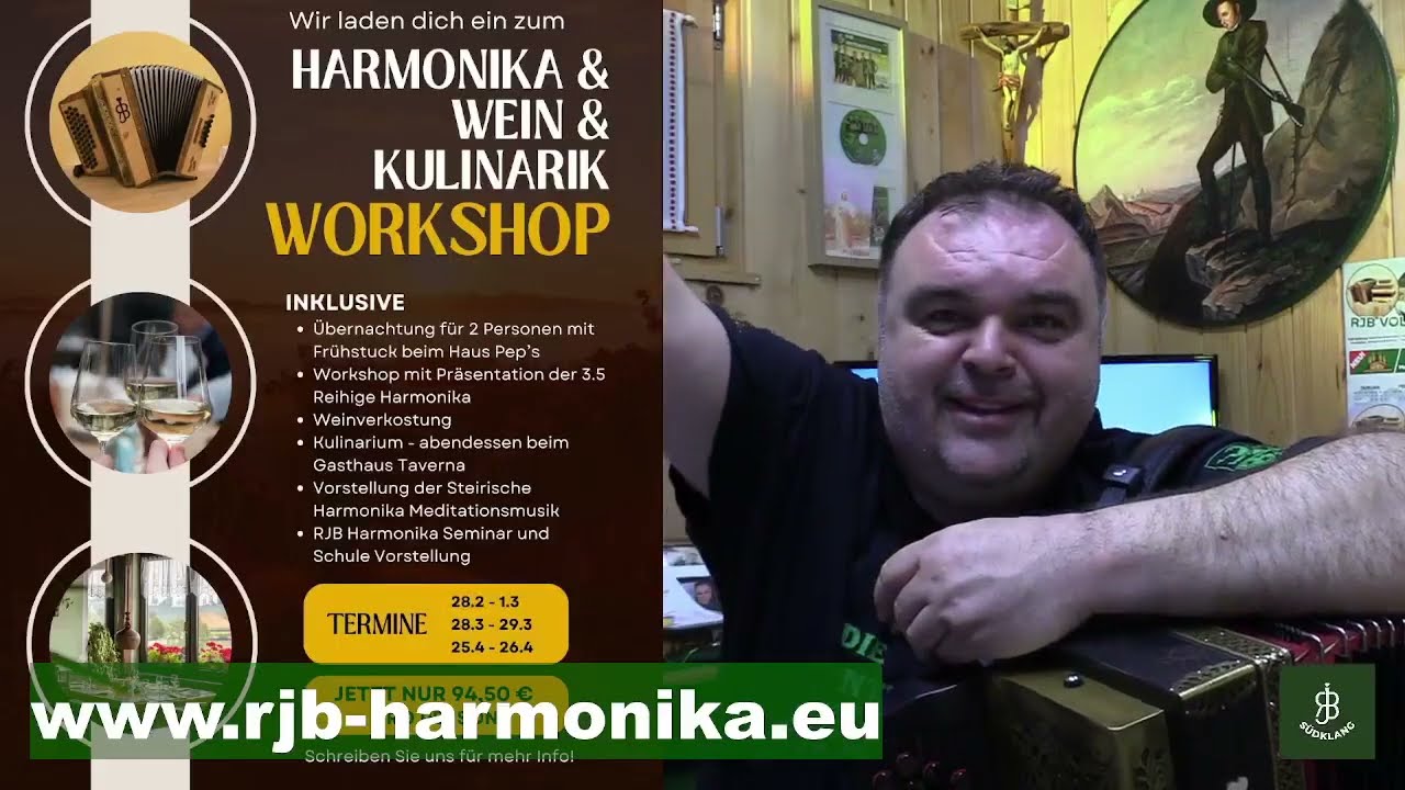 Rene, was gibts neues? Livestream 24. 2. 2026 www.rjb-harmonika.eu