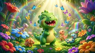 El Dinosaurio Encontró un Huevo Mágico en el Bosque🥚 Canciones Infantiles y Rimas para Niños y Bebés
