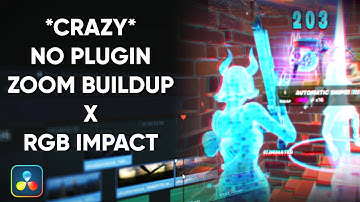 Want This *CRAZY* NO PLUGIN Zoom Buildup + Rgb Impact In Davinci Resolve!? [TUTORIAL AT 1150 SUBS]