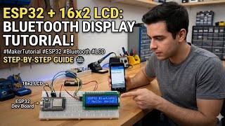 Make a project with esp32 and display, Bluetooth connectivity