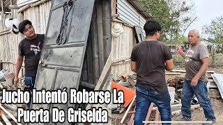 Jucho vendera las láminas y puerta de Griselda/Don lino le dijo que ahí estaban sus cosas y se fue