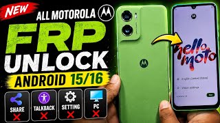 🆕 All Motorola FRP Bypass 2026 🔓 Android 15/16 | Latest Security Patch | No PC | New Method 2026