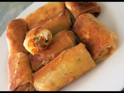 recette-131-:-mini-cigarre-au-poulet,-feta-&-moutarde-(voix-off-avec-mon-bébé)-/-mini-chicken-samosa