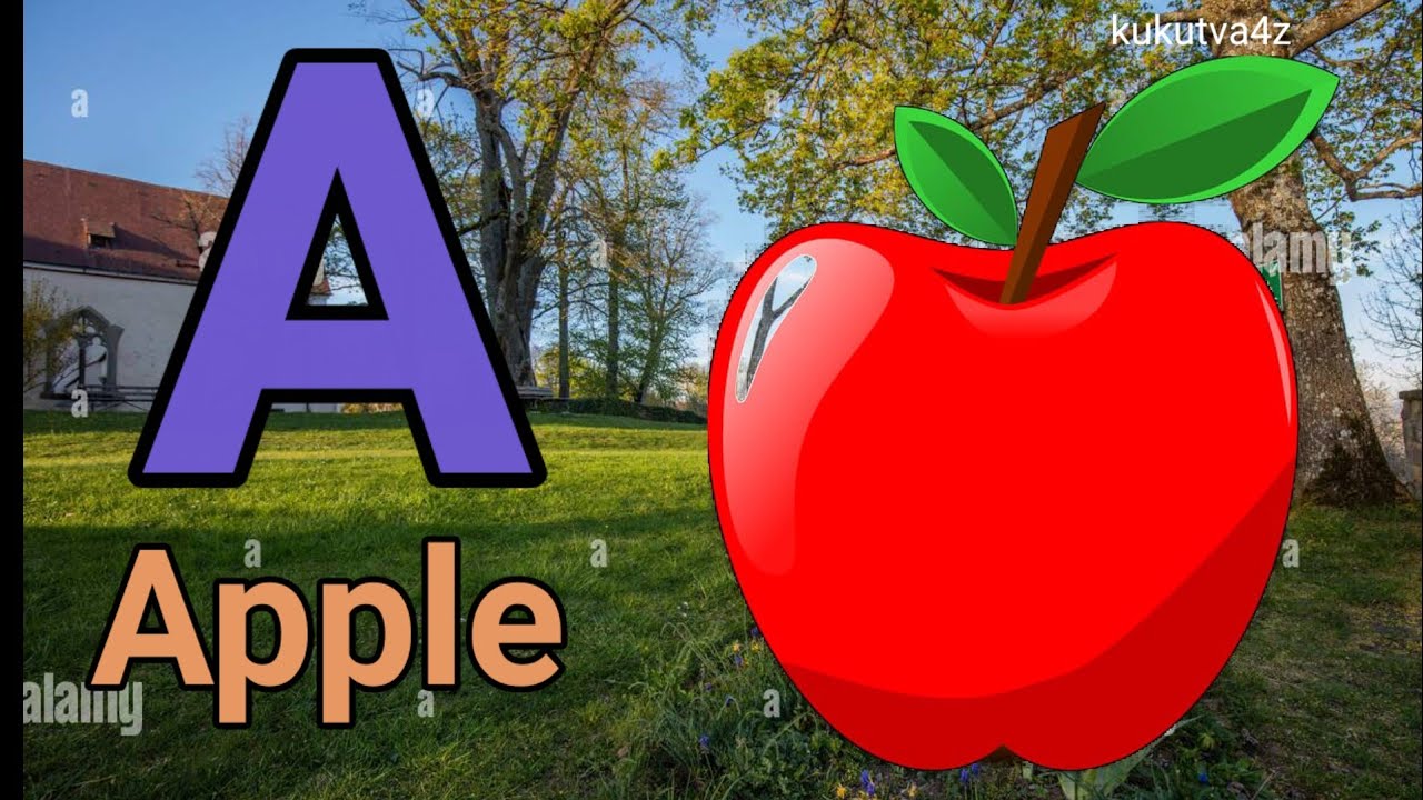 A fora pple, B for ball, Abcde, Phonics, Song, Nursery, Rhymes ...
