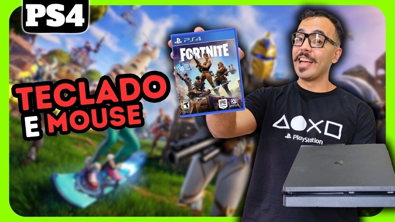 Testando FORTNITE no PS4 com TECLADO e MOUSE - YouTube