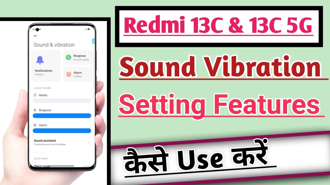 Redmi 13C & 13C 5G Sound Vibration Setting features kaise Use kare | How to Use Sound Vibration