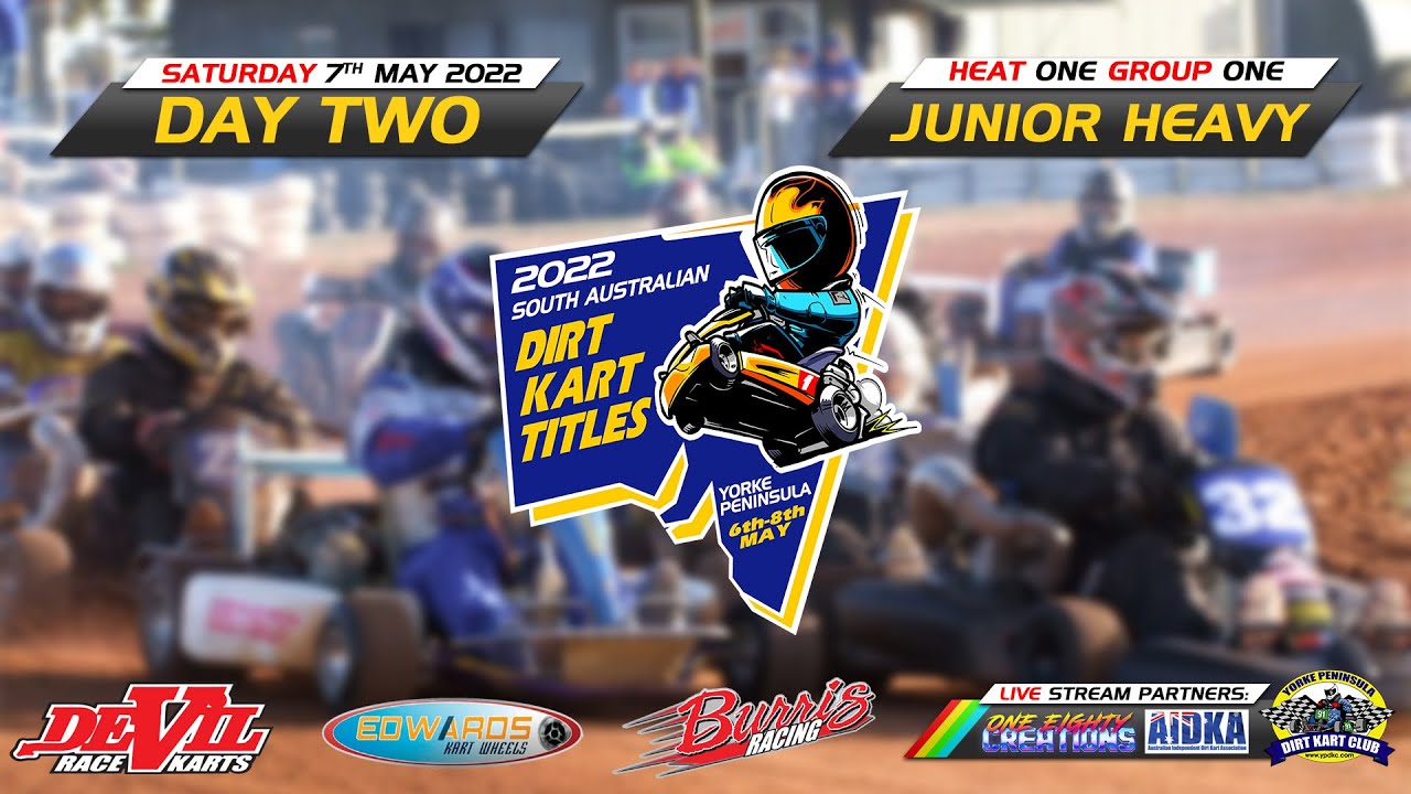 2022 South Australian Dirt Kart Titles Day 2 Junior Heavy Group 1