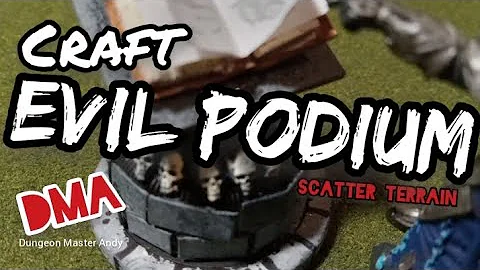 Scatter terrain evil podium for your dungeons and dragons & tabletop rpg games #dnd #rpg #diy #model