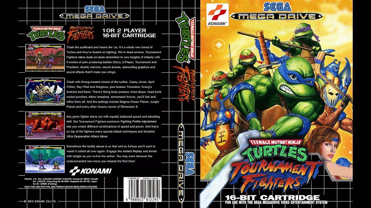 MEGA DRIVE - Teenage Mutant Ninja Turtles Tournament Fighters [720p HD]