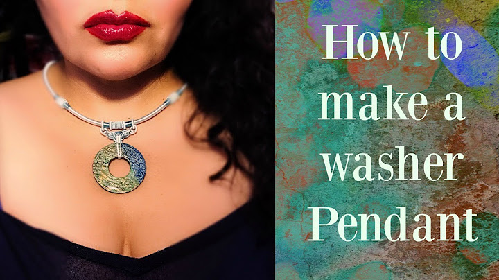 Washer Pendant tutorial easy and so amazing!