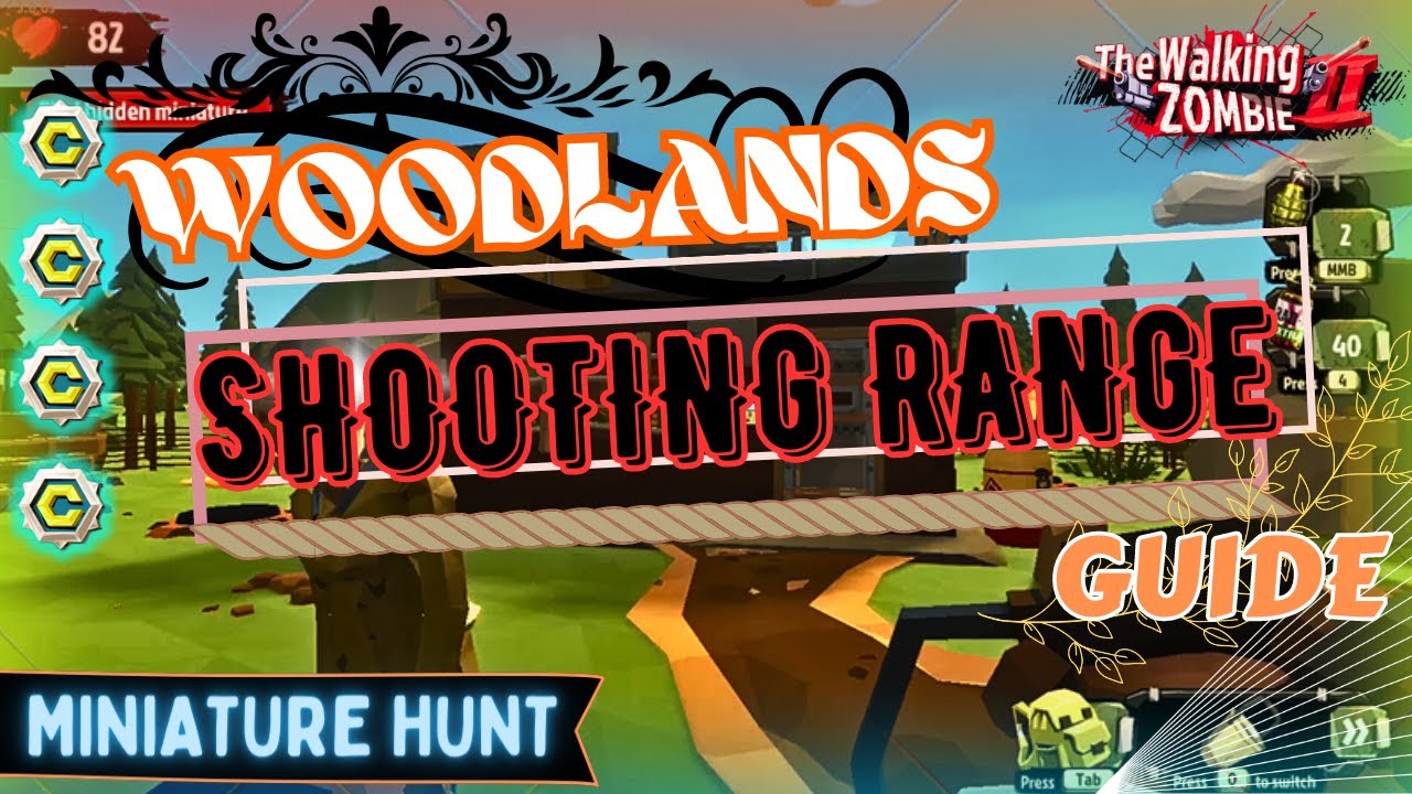 Shooting Range Woodlands Miniature Collectable Walking Zombie 2