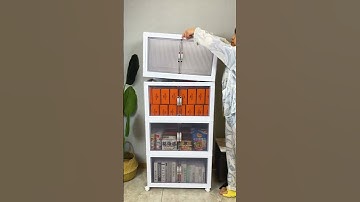 Joybos® Stackable Storage Bins with Lids and Doors