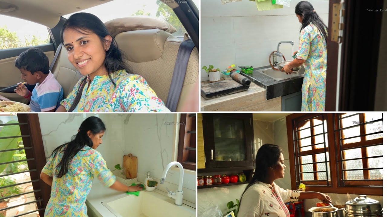 ஒரு வாரம் சென்னையில்...| My Kitchen Countertop Maintenance| Pollachi To Chennai| Vennila Veedu Vlogs