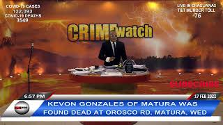 THURSDAY 17TH FEBRUARY 2022: CRIME WATCH LIVE