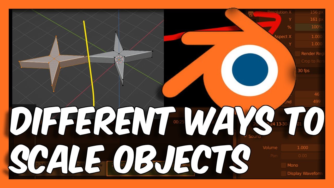 Blender tutorial different ways to scale objects youtube
