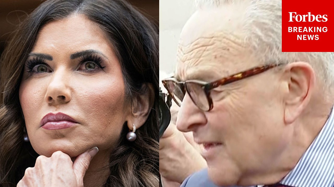 BREAKING NEWS: Chuck Schumer Shares Fiery Public Reaction To Kristi Noem's Firing From DHS