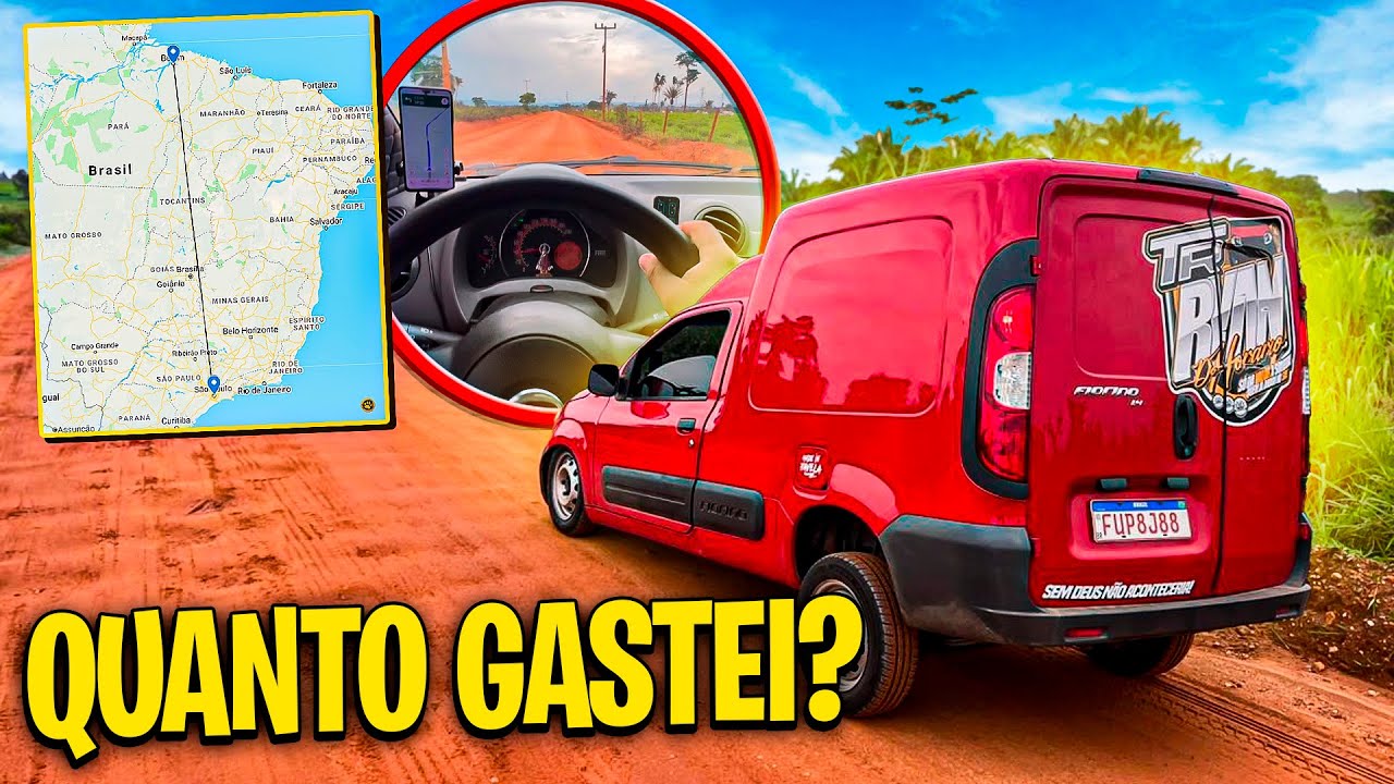 QUANTO GASTEI NA VIAGEM DE SP X PARÁ NA FIORINO!!