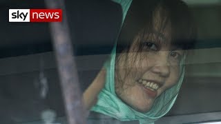 All smiles as Kim Jong Nam's murder suspect is freed