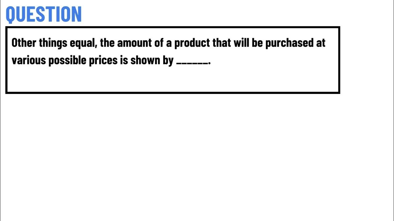 Other Things Equal Appreciation Of The Dollar Other things equal, the amount of a product that will be purchased at