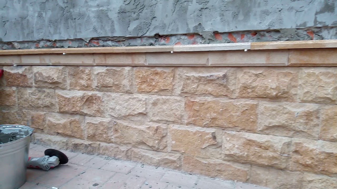 Цоколь из доломитовых блоков - Фото подборки
