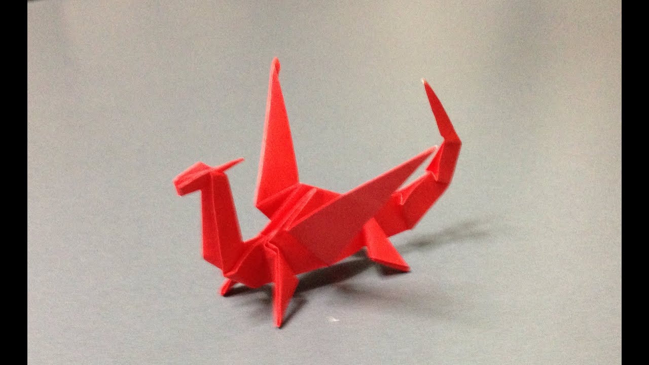 折り紙 立体 ドラゴン 折り方 作り方 how to make an origami dragon