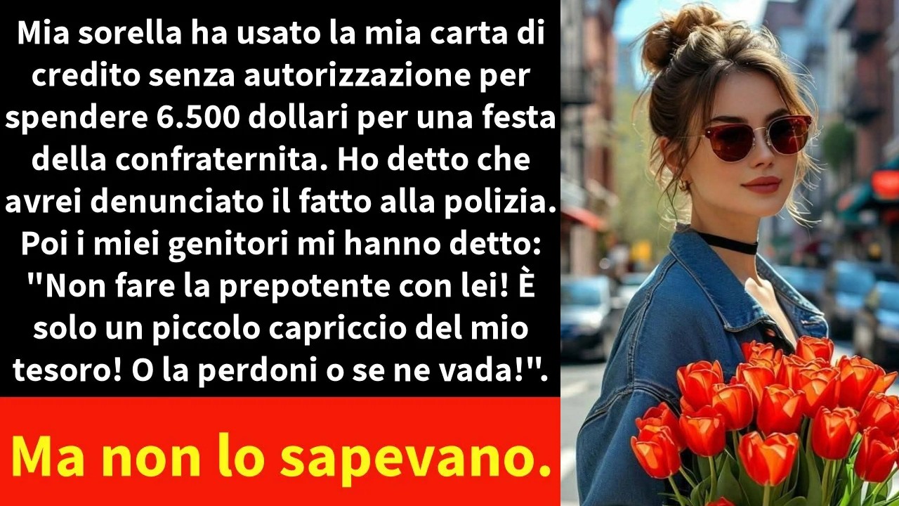 Mia sorella ha usato la mia carta di credito senza autorizzazione per spendere 6.500 dollari per una
