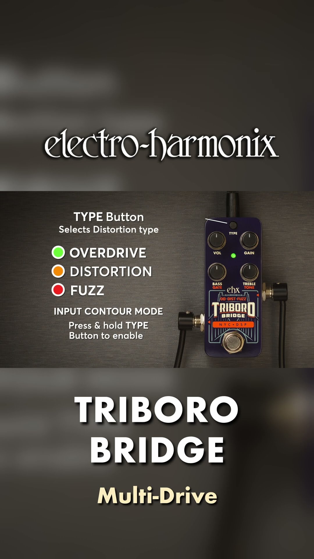 EHX Pico Triboro Bridge 3-in-1 Multi-Drive Pedal Demo - YouTube