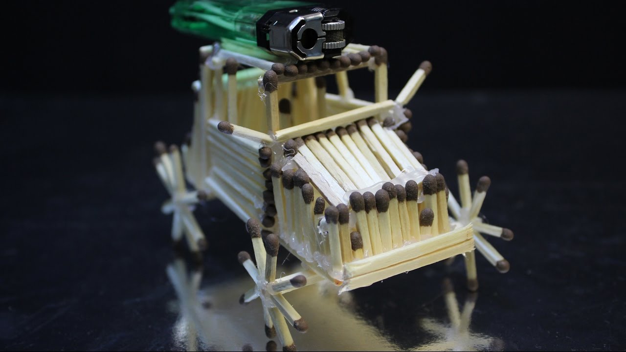 Awesome Tricks with Matches How to Make a Car From a Matches Simple
