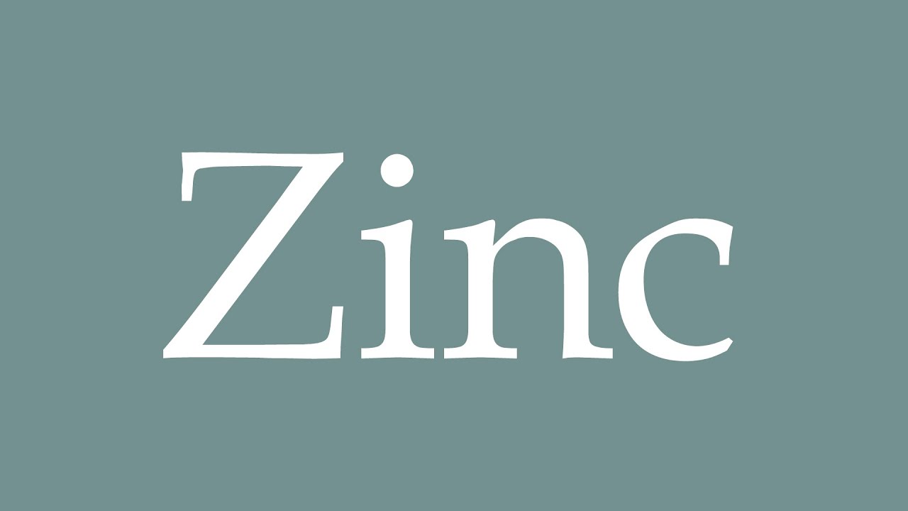 How to Pronounce ''Zinc'' Correctly in French YouTube