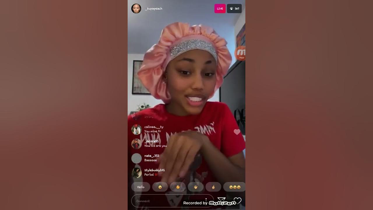 Supa peach instagram live 9/30/22 YouTube