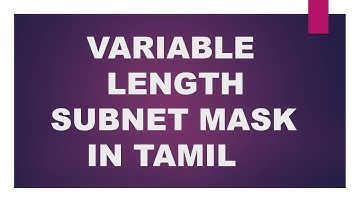 CCNA 200-301 :: 3.1 VLSM PART 1 in Tamil