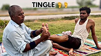 ASMR Ticklish Foot Massage for Men – ASMR Leg Reflexology for Pain Relief & Relaxation