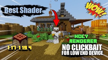Shader for Pojavlauncher || Holy renderer || Best Shader || 1.17-1.20 || 🤯 #minecraft #shader