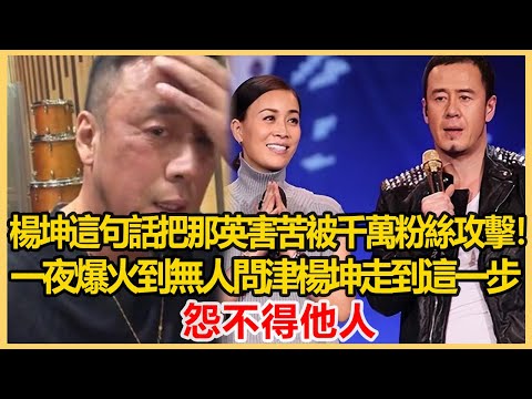 楊坤這句話可把那英害苦，被千萬粉絲攻擊！一夜爆火到“無人問津”，楊坤走到這一步，怨不得他人！港圈會所#刀郎 #楊坤