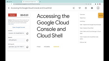 Accessing the Google Cloud Console and Cloud Shell || #qwiklabs ||