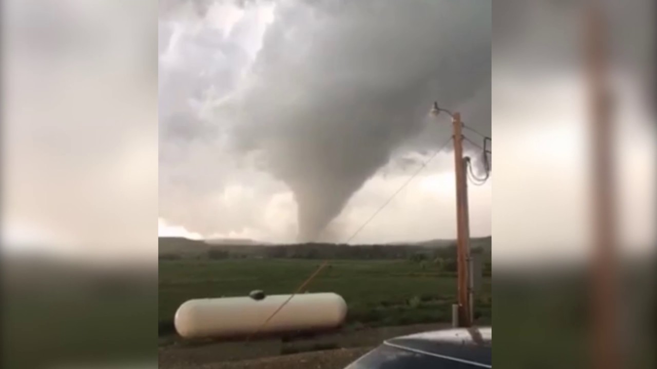 Tornado Touches Down Near Kaycee, Wyoming 6/12/17 YouTube