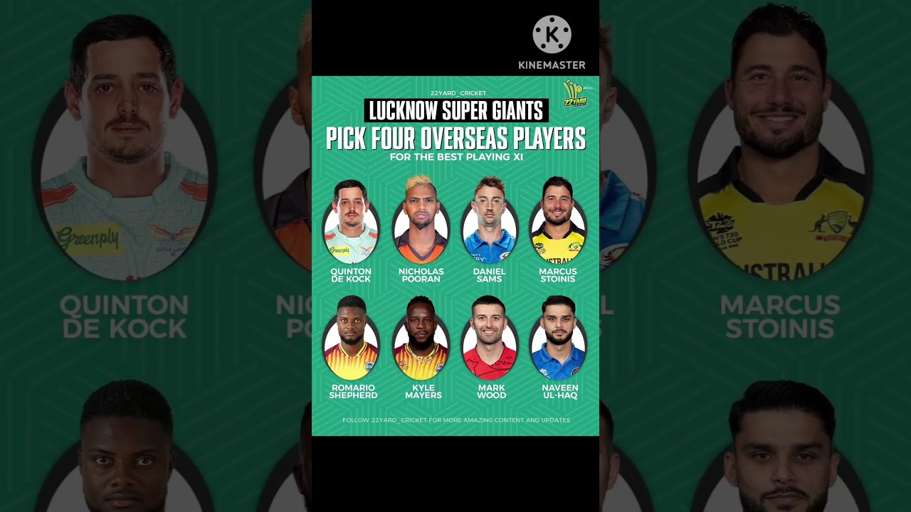 Pick Four OVERSEAS PLAYERS 