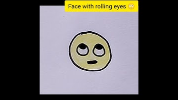 Face with rolling eye 👀@EasycuteDrawings
