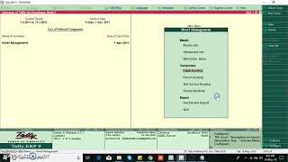 Hotel and Restaurant Module In Tally.ERP9 screenshot 4