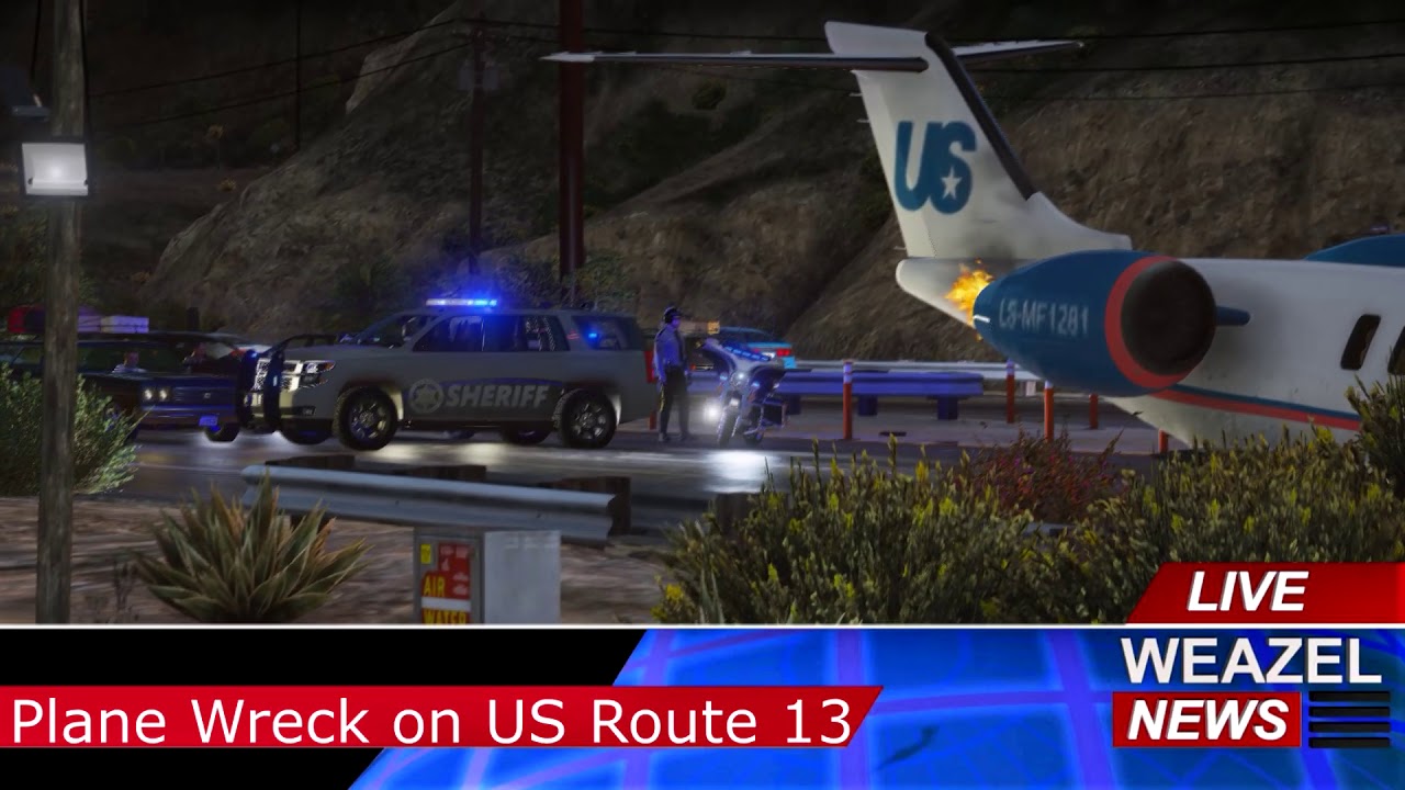 Weazel News | PLANE WRECK ON US ROUTE 13! | San Andreas' Finest