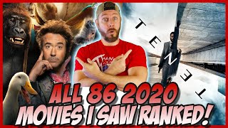 All 86 2020 Movies I Saw Ranked! (LIVE EVENT)